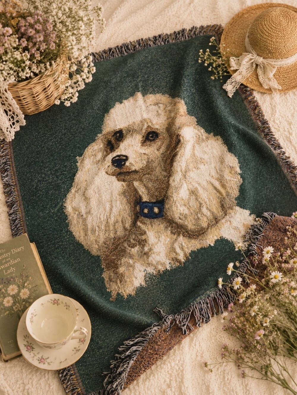 Vintage Cotton Doggy 🐕blanket
